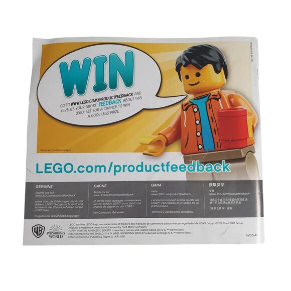 75956 Harry Potter Quidditch Match Book 1 LEGO Building Instruction Replacement - Picture 2 of 2